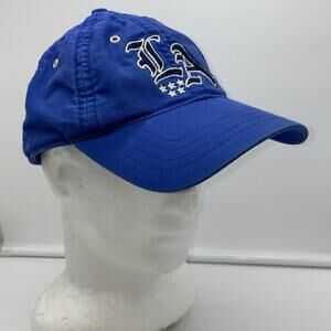 LA w/ Stars Embroidered Blue Adjustable Blue Marlin Hat OSFA